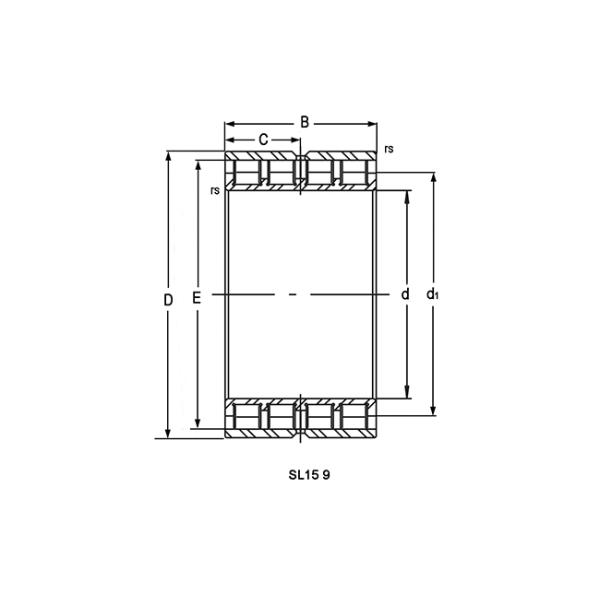 Полное дополнение SL15 914 SL15 920 подшипника ролика четырехшпиндельной строки цилиндрическое