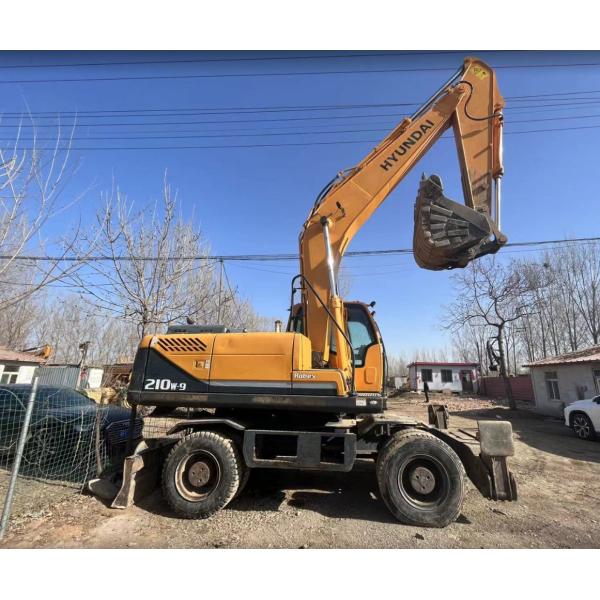 Original Brand Korea Used Hyundai 210 Wheel Excavators for Construction Machine