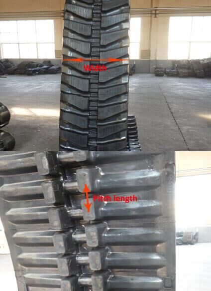 Black Small Rubber Track High Speed 250*52.5*78 Rubber Tracks For Trucks