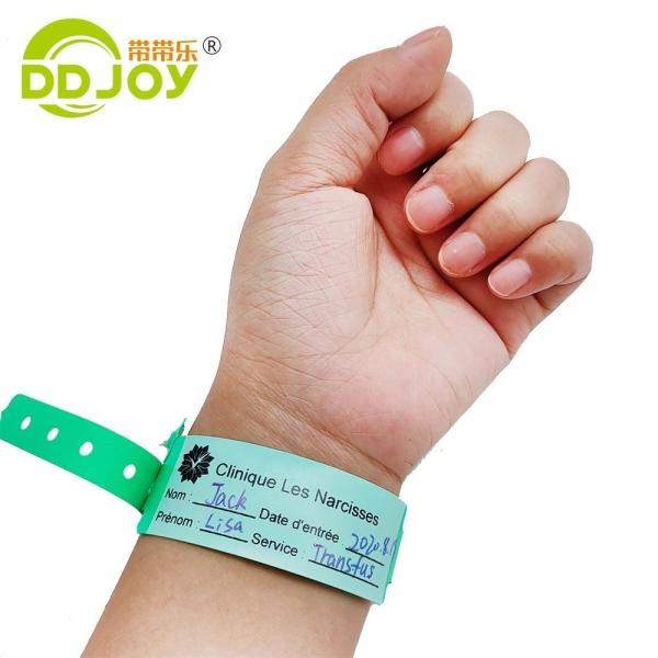 170*18mm Child Size PVC ID Bracelet Custom Disposable Soft Plastic Hospital Wristband