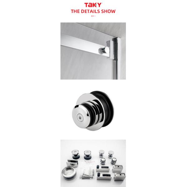 8-12 Толстое безопасное стекло оборудование стеклянная система набор аксессуары для ванной комнаты Сдвижные двери набор