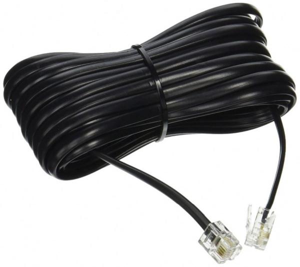 RJ14 Telephone Line Cable 16MHz Coiled Handset Cord 24-30AWG