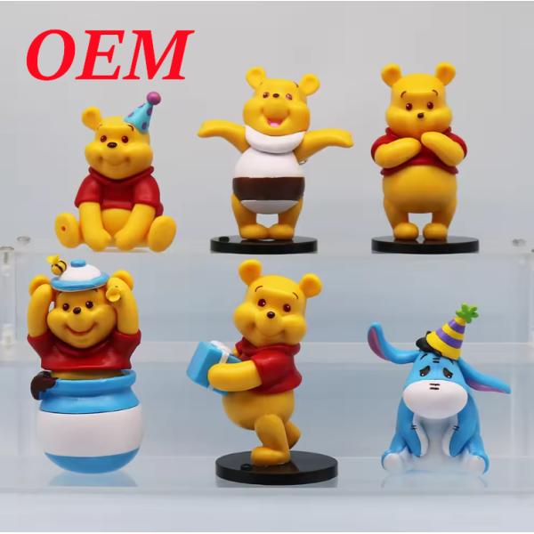 Скрытая коробка ПВХ Animal Bear Mystery Action Friend 6-частный фигурный набор