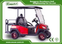 4 carrinhos de golfe bondes vermelhos de Seater batem o carrinho de golfe bonde do seater do carro 4