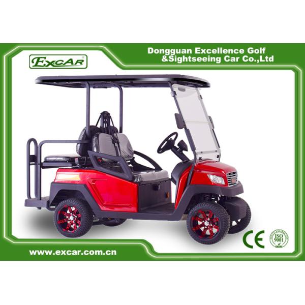 Safe & Comfortable Electric Golf Cart 2 Seats & 2 Rear for 4 Passengers 48V Lithium Battery High Speed and Long Range