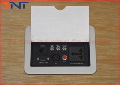 Padrão universal manual Desktop do cubo 220V de Flip Up Conference Table Power