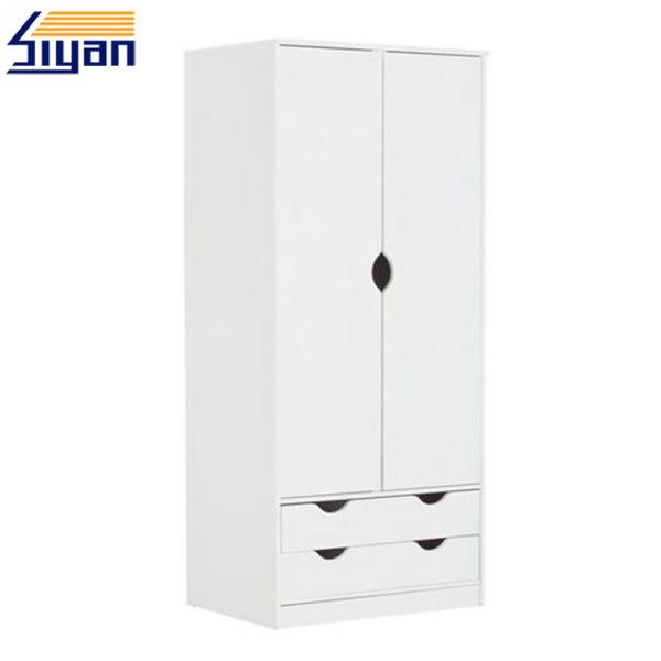 High Density Bedroom Wardrobe Doors White Glossy With 160cmH X76cmW X55cmD Size