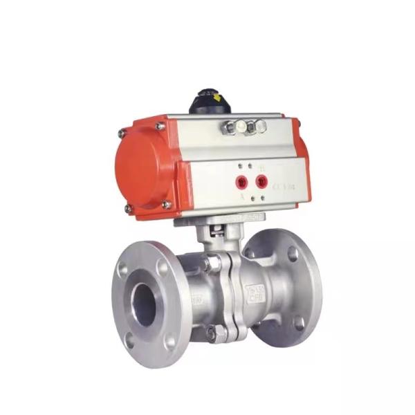 304/316 válvula de esfera flutuante de aço inoxidável com accionamento manual elétrico pneumático