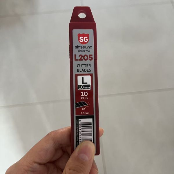 109mm Length 18 Mm Snap Blades High Carbon Steel Straight Edge