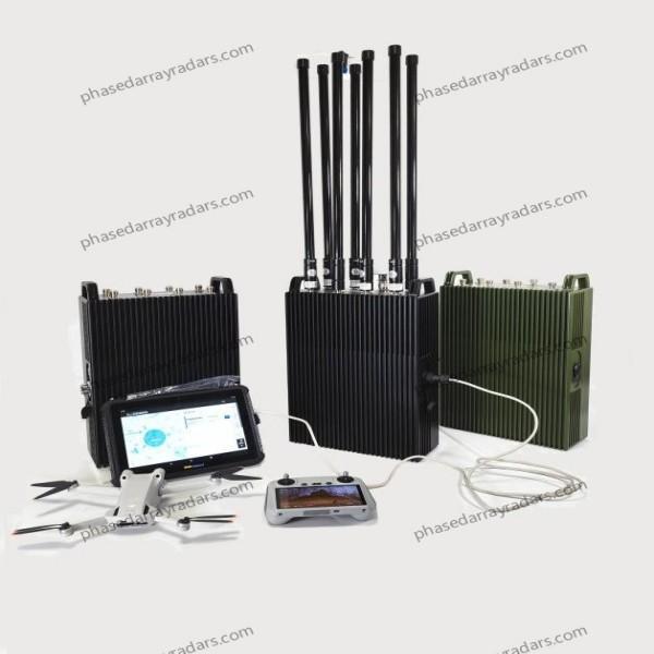 3km High-Precision Portable Integrated Detection Countermeasure Drone Jamming Device