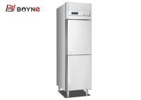 Congélateur de réfrigérateur de pizza de Cabinet d'insertion de deux portes d'acier inoxydable
