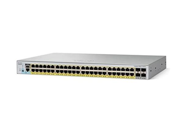 Catalyseur 48 commutateur POE géré par port WS-C2960L-48PQ-LL 4x10G SFP+