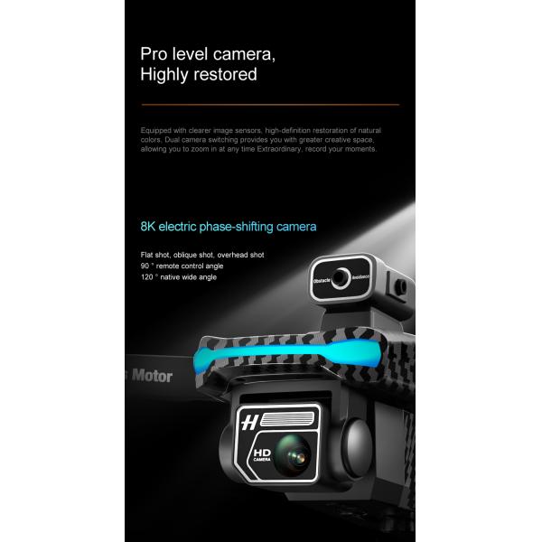 Take Your Training to the Next Level with HUGTEC 2024 Max Drone 1080p Camera Dual Optical Flow and Altitude Hold Mode