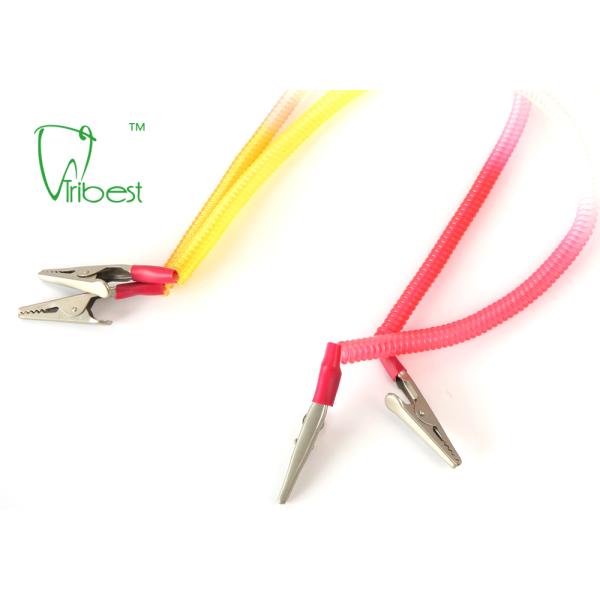 Colorful Dental Plastic Metal Dental Patient Bib Clips