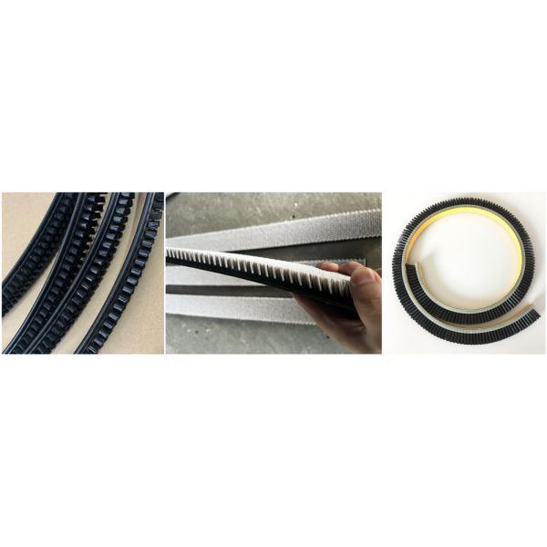 Nylon/PP Bristle Flat Belt Brushes for Transverse Cleaning & Conveyance - Endless/Open-Ended Options