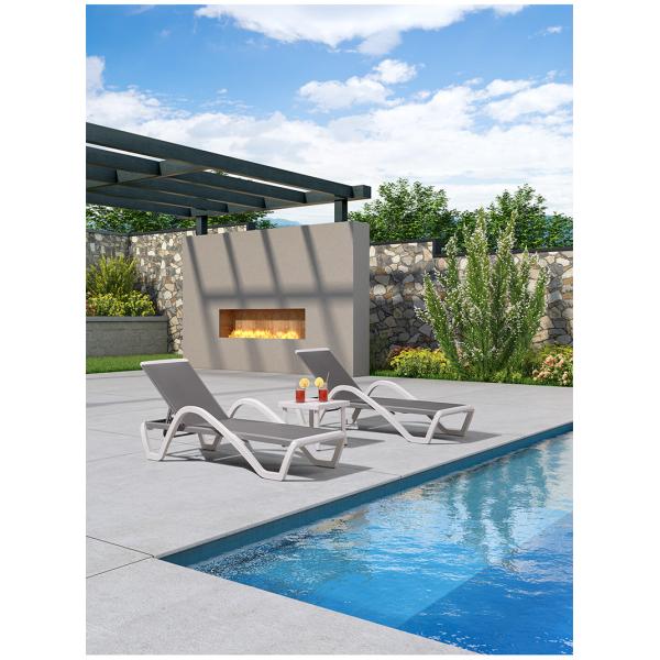 Outdoor Seating Italian Design Luxury Lounge And Bench Chair Sun Resistant Waterproof