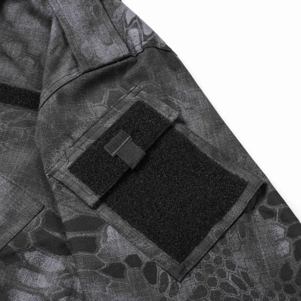 Traje militar de la ropa del combate del ejército de la tela de la tela escocesa del traje de Python del negro del ACU