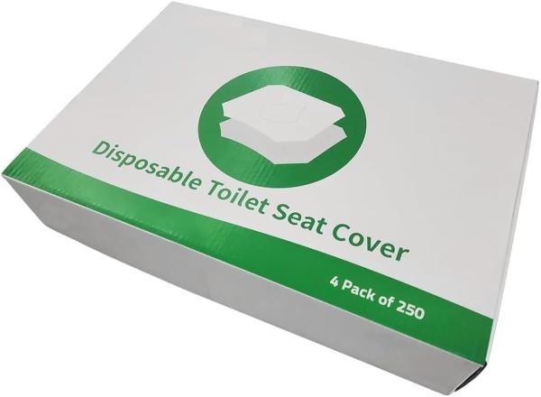 Disposable Toilet Seat Cover Flushable and Biodegradable Paper Toilet Seat Cover for Adults Kids, Great for Hotel