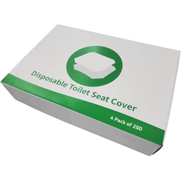 Disposable Toilet Seat Cover Flushable and Biodegradable Paper Toilet Seat Cover for Adults Kids, Great for Hotel