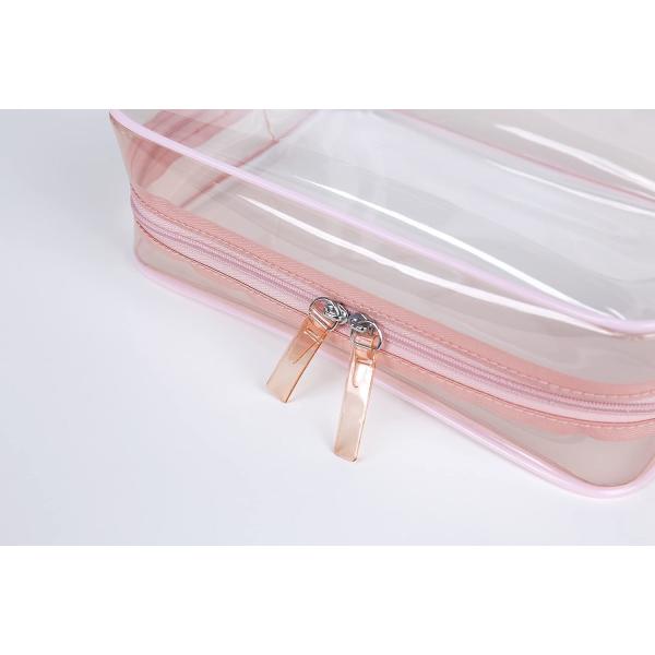 Shockproof And Durable Transpatent Waterproof Toiletry Bag With Zipper