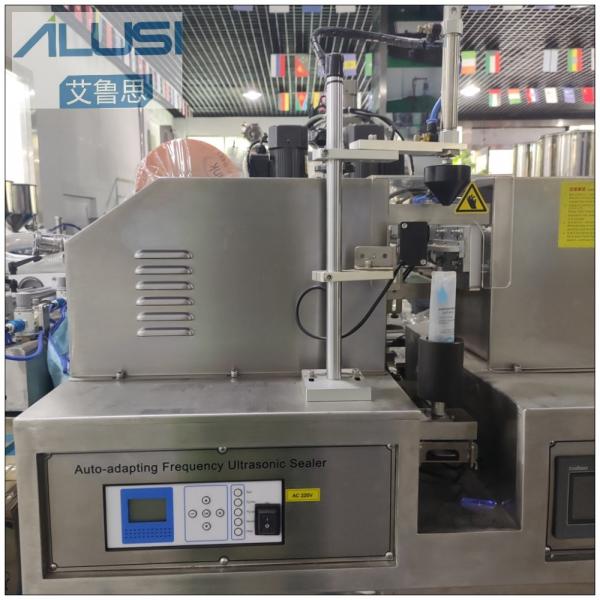 Заполнитель трубки зубной пасты сливк Semi автоматической ультразвуковой пластиковой машины запечатывания трубки косметический