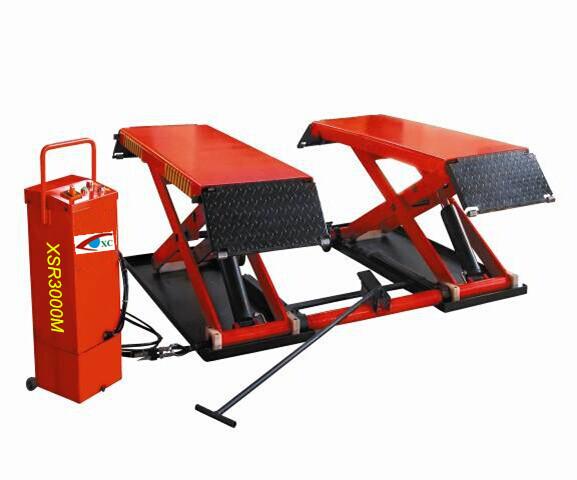 High Quality Hydraulic Movable Scissor Car Lifts Low Rise Mobile Scissor Car Lift 3000kg/1000mm