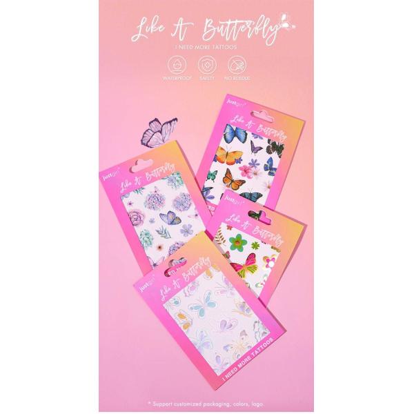 Kids Friendly Custom Temporary Tattoo Sticker Safe For Sensitive Skin OEM