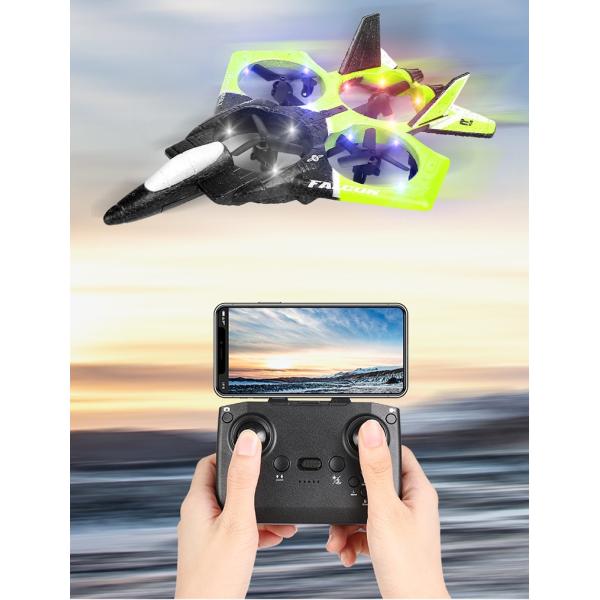 RC Aircraft Foam UAV Model Glider Fixed Wing Combat Aircraft Colored LED Children Play Toy Plane