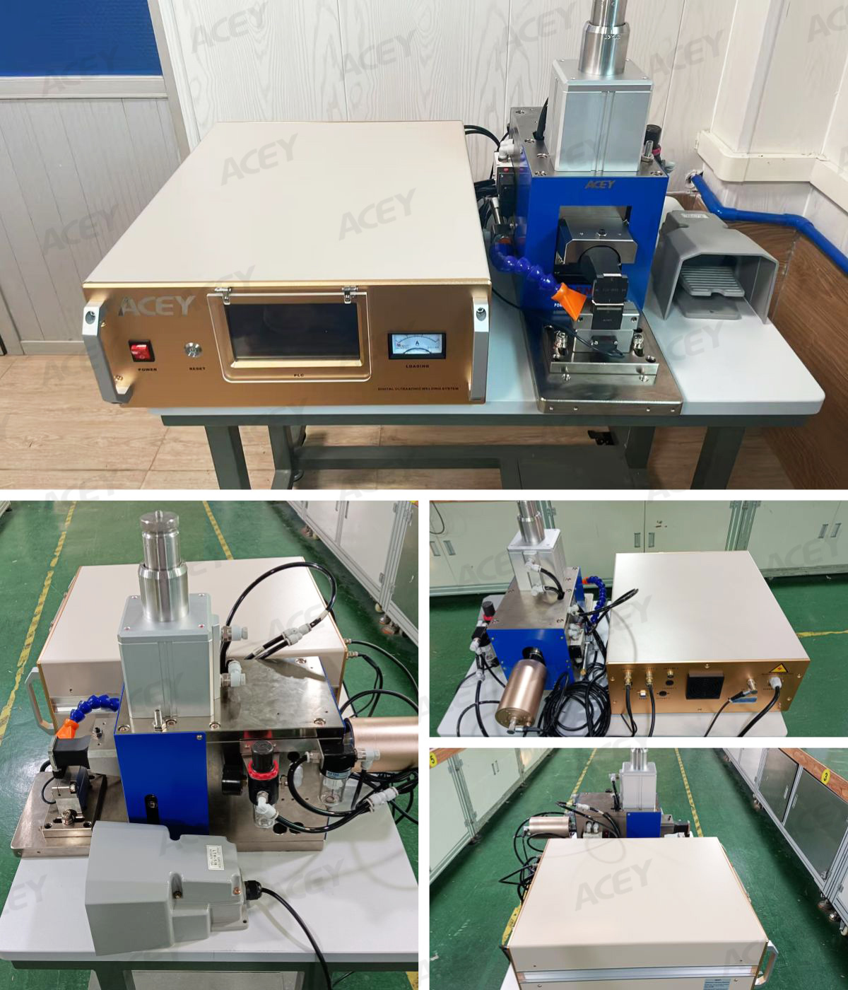 6000W Compact Lithium Battery Ultrasonic Spot Welding Machine For Polymer Battery Pack Assembly
