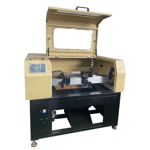 150W CO2 Laser Cutting Machine Dual Head Automatic Multi Function Non Metallic Material Processing