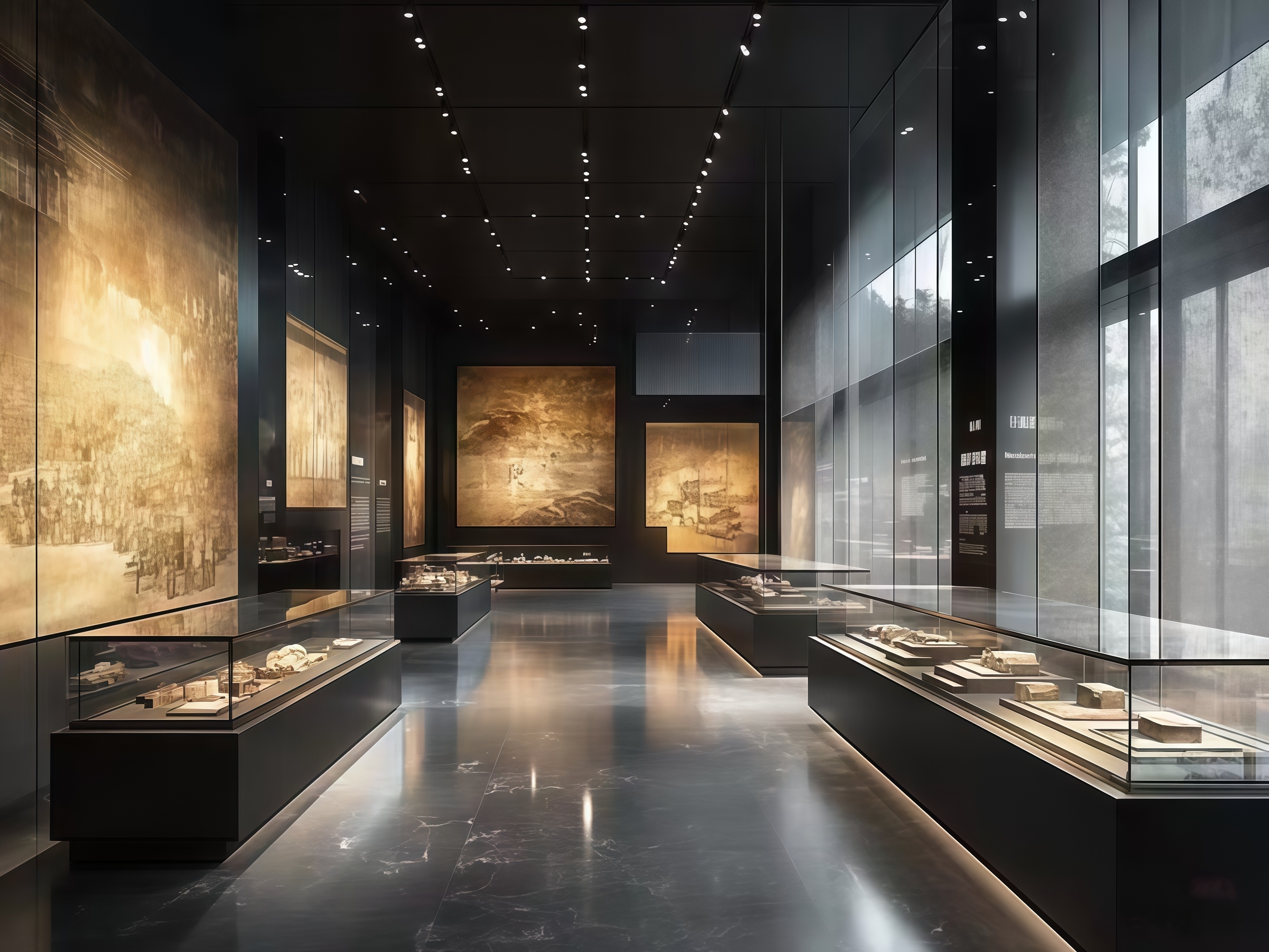 Custom Glass Case Museum Security Lock Display Cases For Artifacts