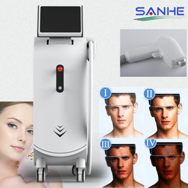 Effective 808nm Diode Laser Facial Hair Removal Equipment Painfree For Women