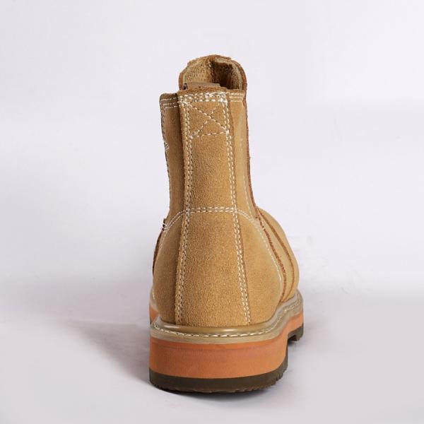 Unisex Goodyear Non Slip Shoes Nubuck Cow Leather Upper Gender Work Boots