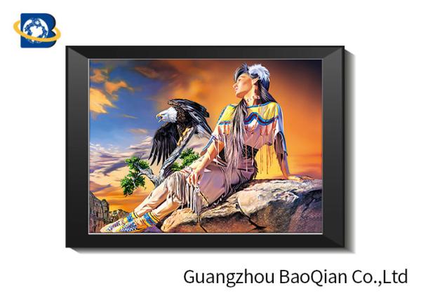 3D Deep Effect Pictures With PP / PET / Plastic / PS Board Material