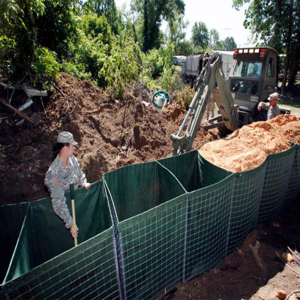 Барьер 4mm военного регулирования паводковых вод Hesco Mil1 корзины Gabion защитительный
