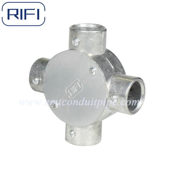 EMT Two Way Circular Junction Aluminum Die Cast Box