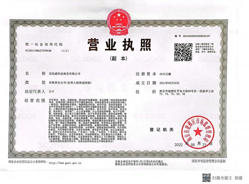MYUAV TECHNOLOGIES CO.,LTD. Сертификации