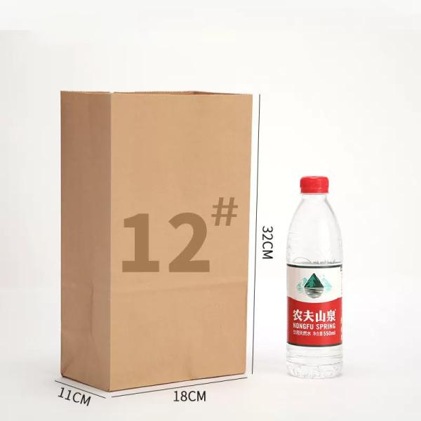 40gms-150gms Квадратный дно Kraft мешок упаковка Kraft пищевые пакеты нефтяной