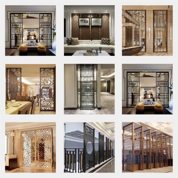 Customized Indoor Stainless Steel Partition Wall For Public Space