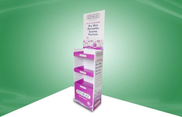 POS Cardboard Retail Display Stands , Heavy Duty Cardboard Floor Display