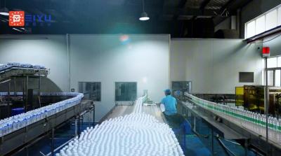 8000 BPH PET Beverage Bottling Line Plastic Water Bottle Packing Machine