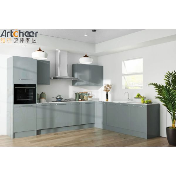 Modern Design Lacquer Finish Kitchen Cabinet with 3 Years Warranty for Modular L Shape Kitchen