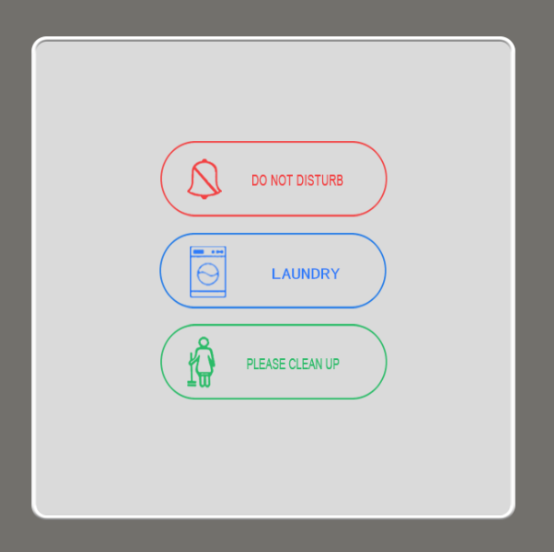 White DND Doorplate