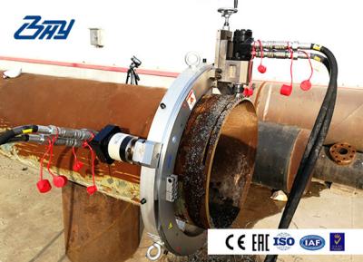 Corte pneumático da tubulação e montagem rachada de chanfradura do OD da máquina para a tubulação de aço inoxidável