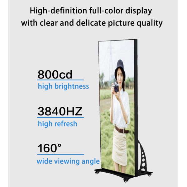 LED Touch Screen Display Foldable LED HD Digital Poster Display