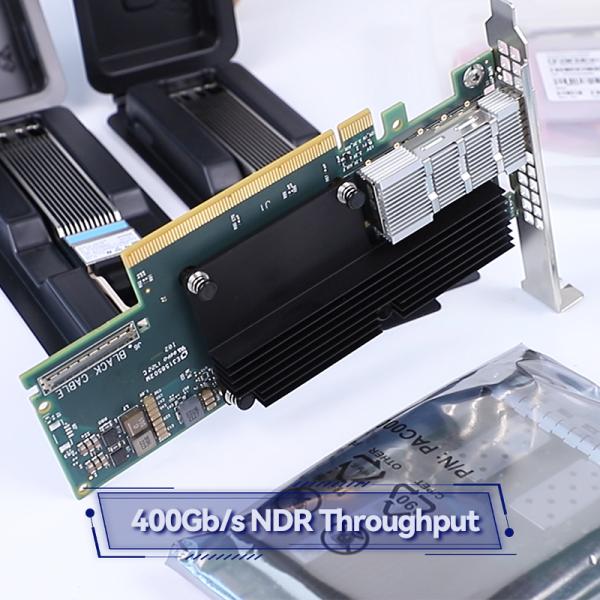 en 10 de l'adaptateur MCX515A-CCAT de carte réseau de 100GbE InfiniBand Mellanox 25 40 50 vitesses d'Oe