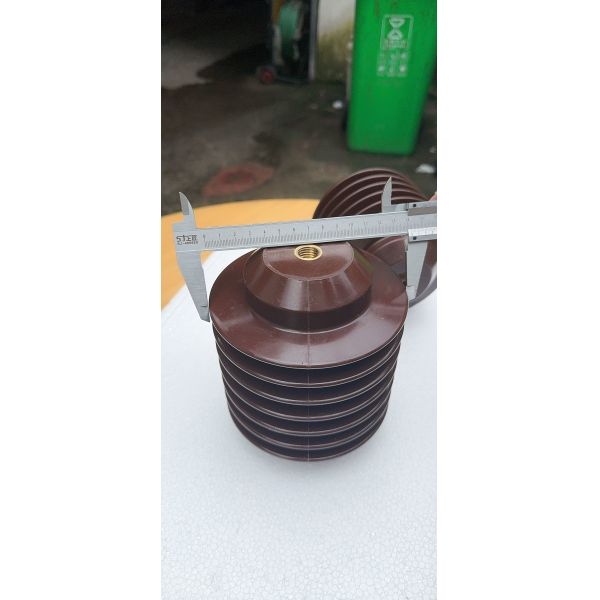Brown Epoxy Resin Medium Voltage Outdoor Support Insulators with 175mm Length