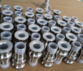 PFA Lined Stainless Steel Camlock Coupling E Adaptor SS316 Male Hose Fittings