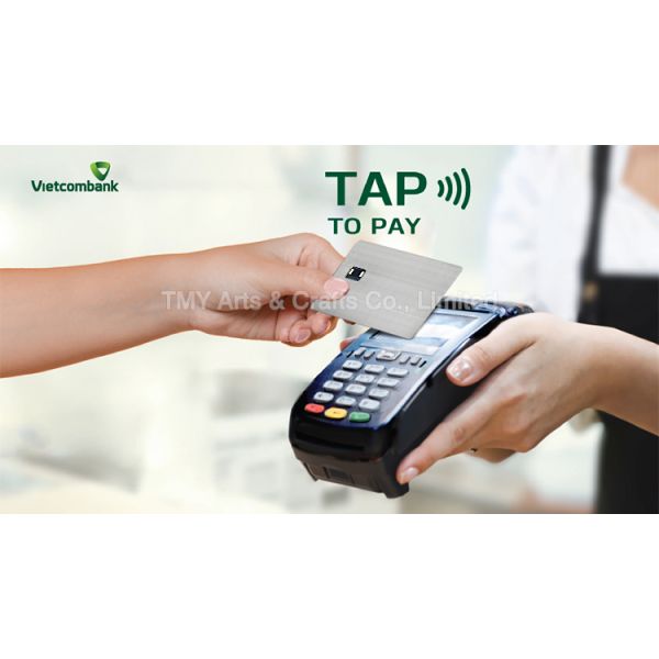 4 Colors Engraving Dual Interface Digital  Enable Contactless Metal Visa Credit Debit Card Blank With NFC
