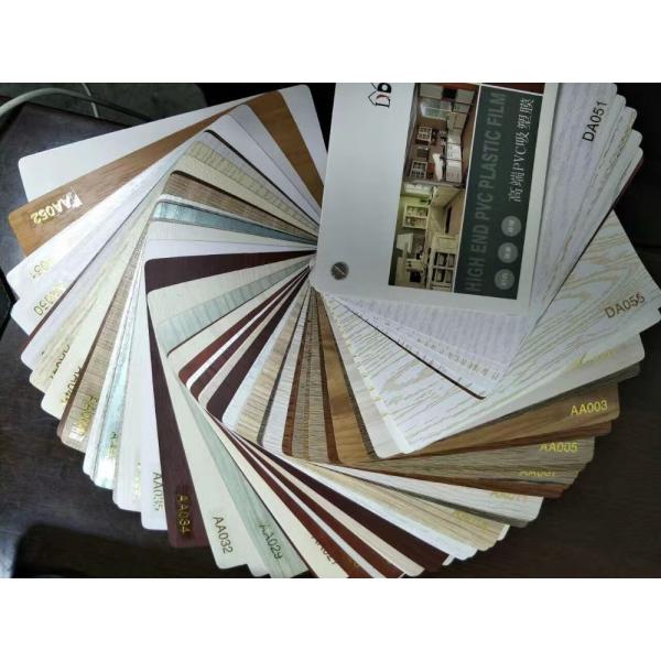 Meubles Largeur 1400 mm Feuille de bois en PVC opaque pour MDF Film de décoration de porte sous vide